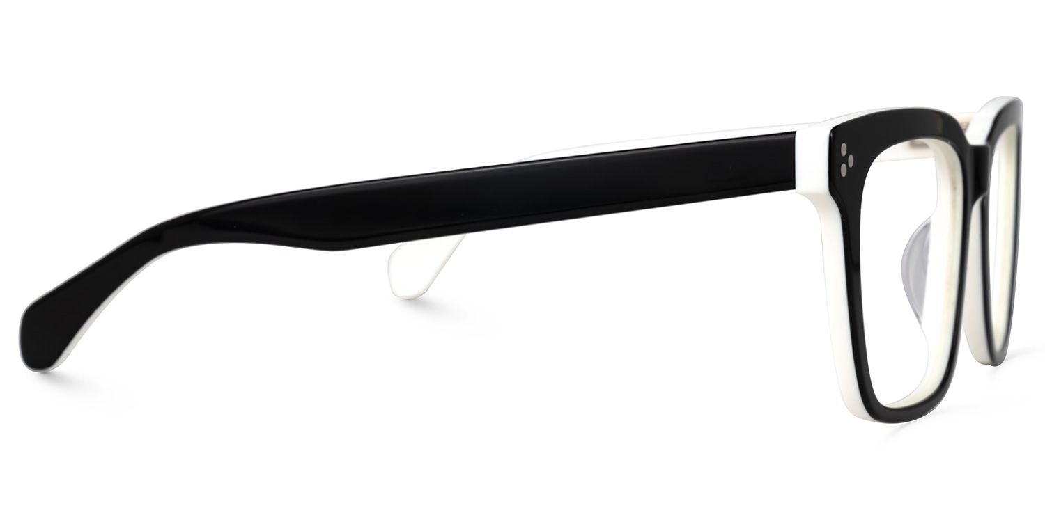 Demers Square Black Glasses2