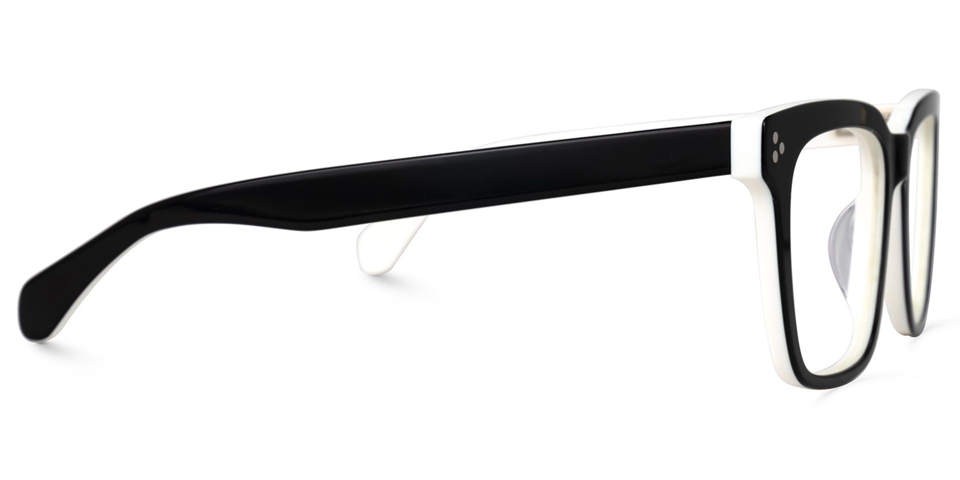 Demers Square Black Glasses2