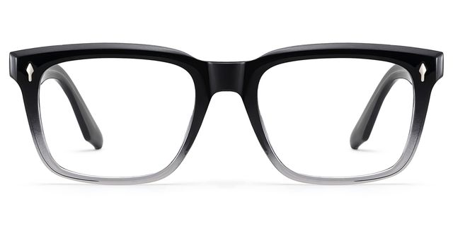 Fletcher Rectangle Black Glasses