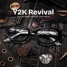 Bree Black Geometric Glasses0