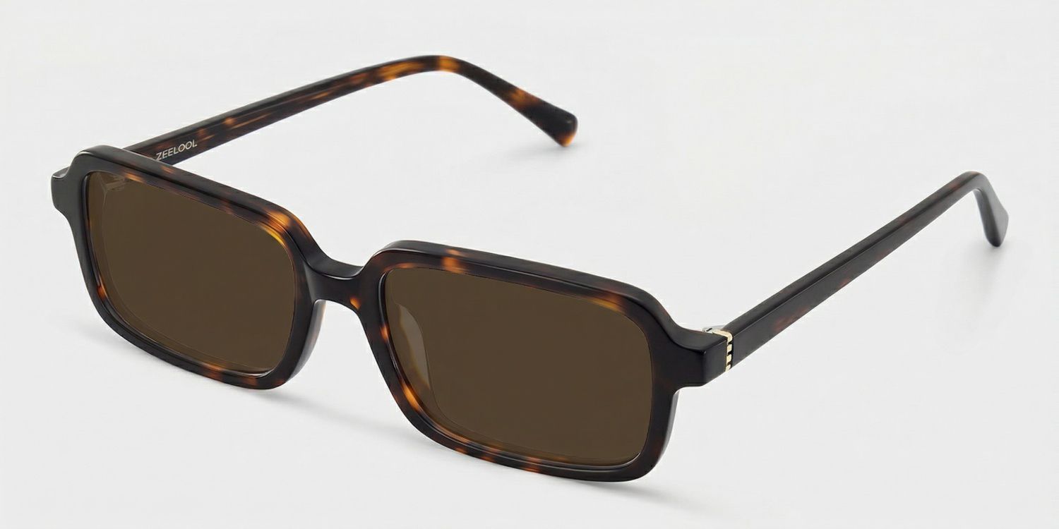 Danielle Rectangle Tortoise Prescription Sunglasses | ZEELOOL