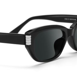 Riviera Geometric Black Sunglasses4