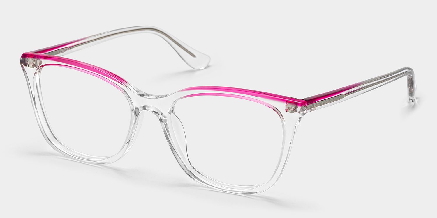 Margaret Cat Eye Clear Color Frame Glasses Online | ZEELOOL3