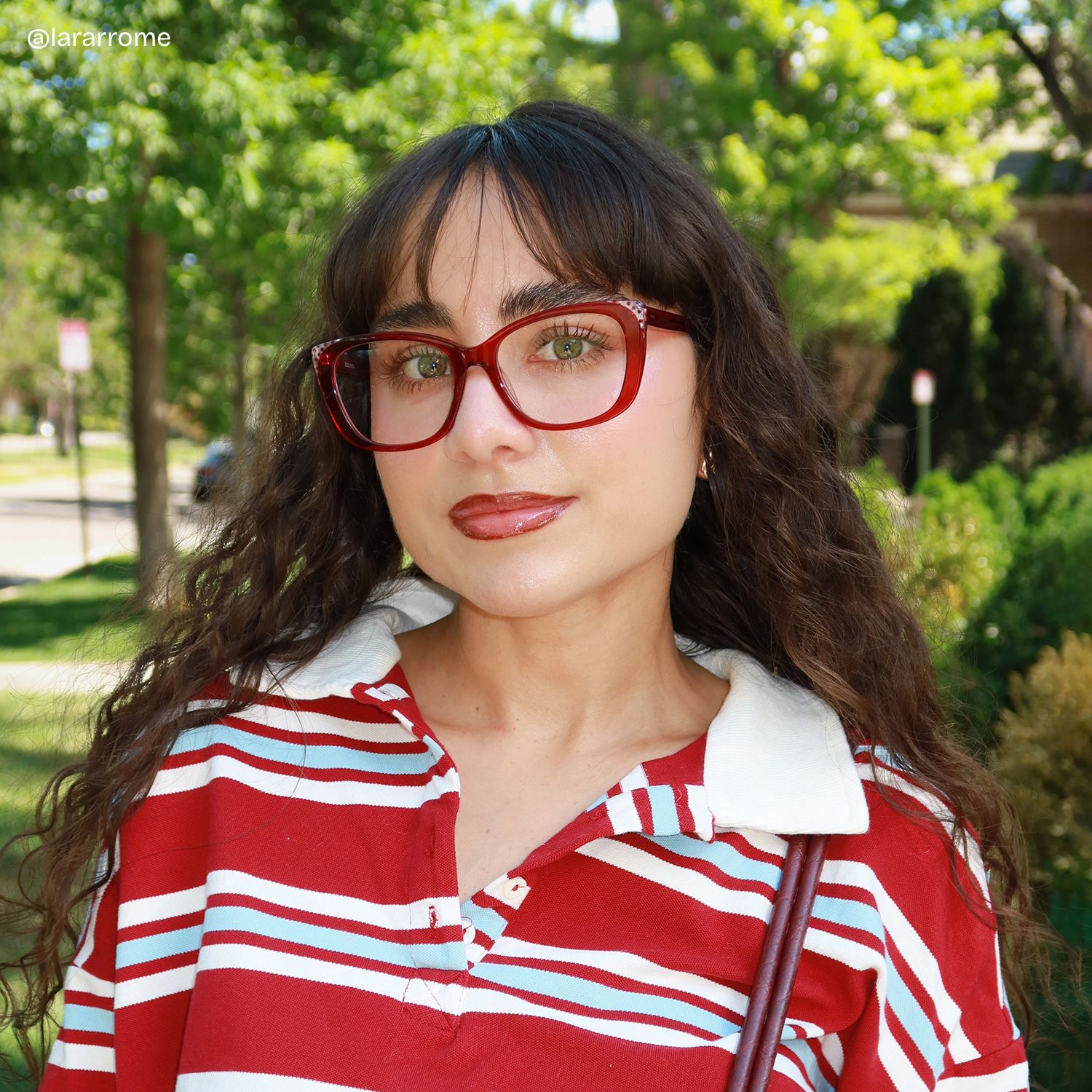 Madeline Cat eye Red Frame Glasses for Women | ZEELOOL6