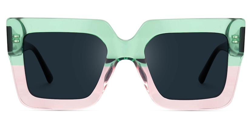 Brandon Square Green-Pink Sunglasses