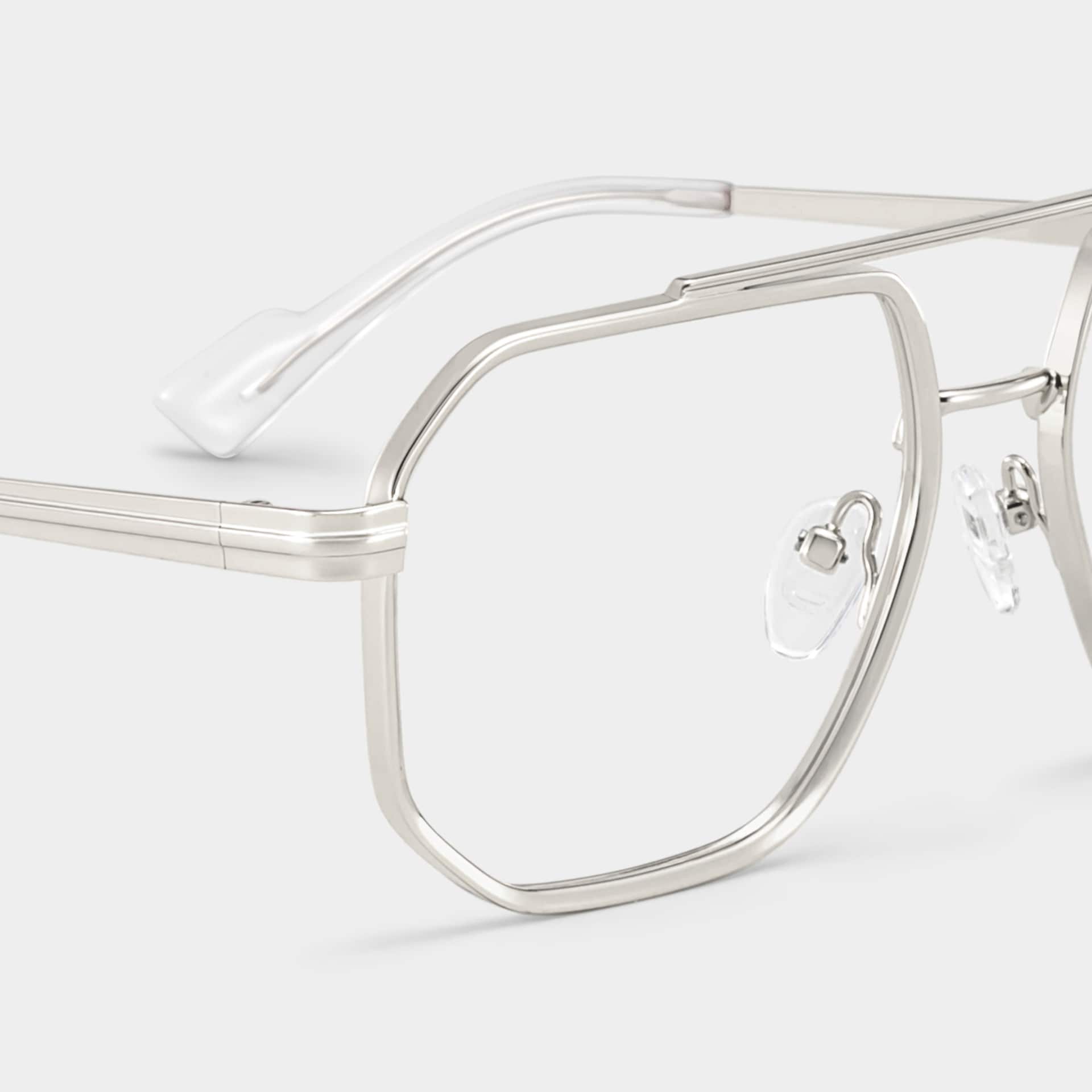 Autumn silver aviator glasses Frame Glasses Online | ZEELOOL5