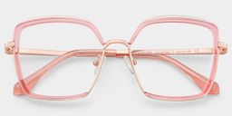 Cordaro Square Pink Glasses2