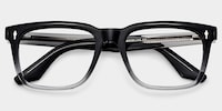 Fletcher Rectangle Black Glasses1