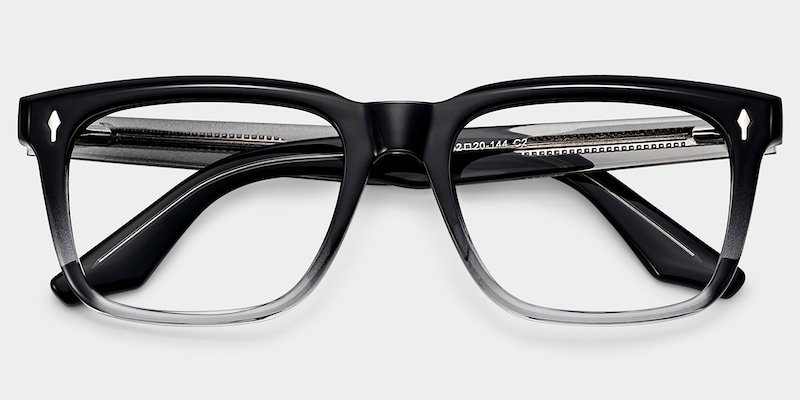 ZEELOOL Fletcher Rectangle Black Glasses