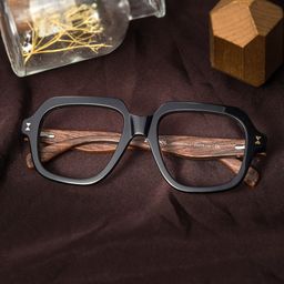 Faubion Geometric Black Glasses1