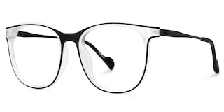 Sellars Round Black White Glasses2