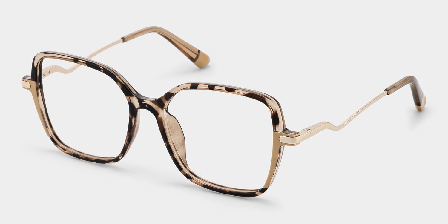 Rendon Square Tortoiseshell Glasses Women's Glasses | Zeelool3