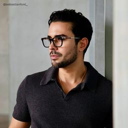 Rayne Black Square Glasses6