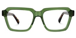 Richard Rectangle Green Glasses1