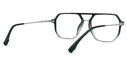 Lizbeth Aviator Green Glasses3