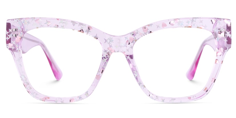 Carley Square Purple Glasses