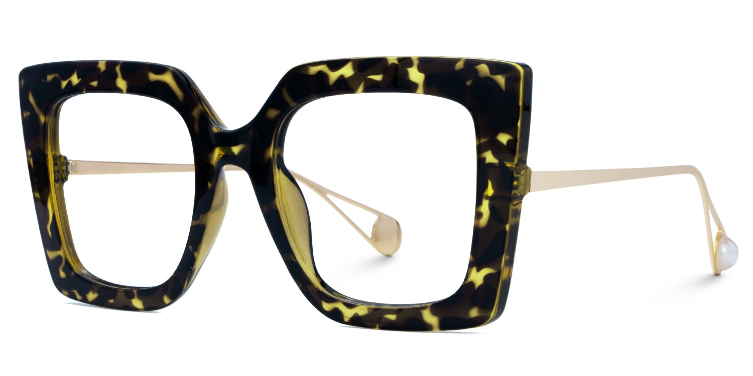 Qatar Square Tortoise-Gold Glasses1