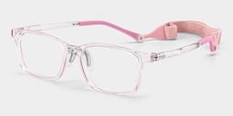 June Rectangle Crystal Pink Glasses2