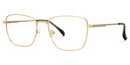 Oduntan Rectangle Gold Glasses1