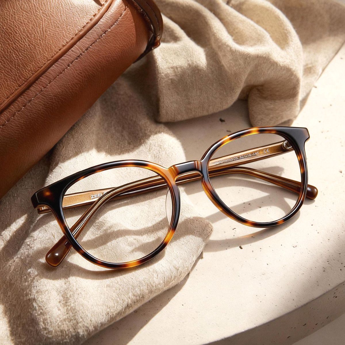 Allison Auburn Eyeglasses -Tortoise Round Frames | ZEELOOL