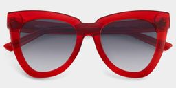 Yaser Cateye Red Glasses1
