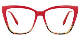 Awilda Cateye Red Glasses0