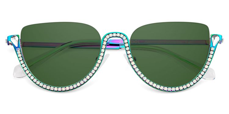Sparkle Cateye Iridescent Sunglasses