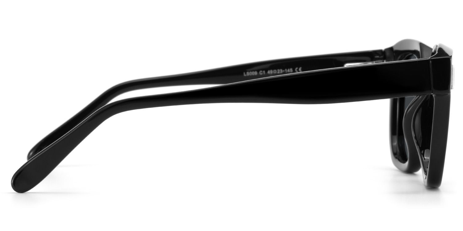 Nia Square Black Prescription Sunglasses | ZEELOOL4