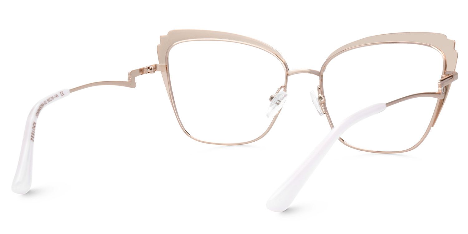 Mariely Cat Eye White Glasses | Zeelool4