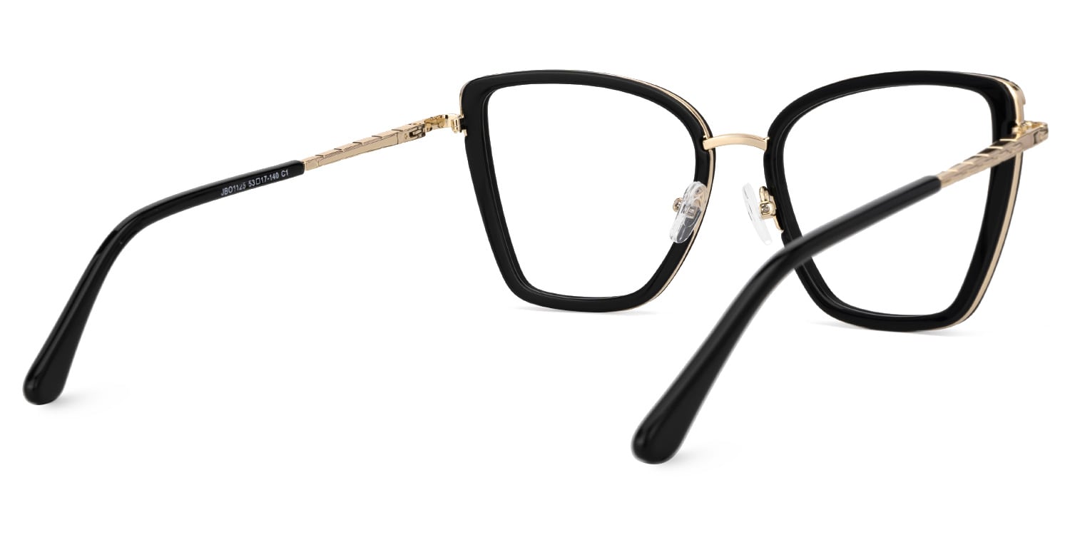 Kesego Square Black Glasses3
