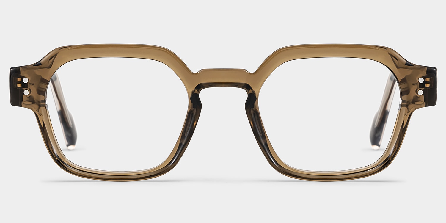 Joy Geometric Brown Glasses