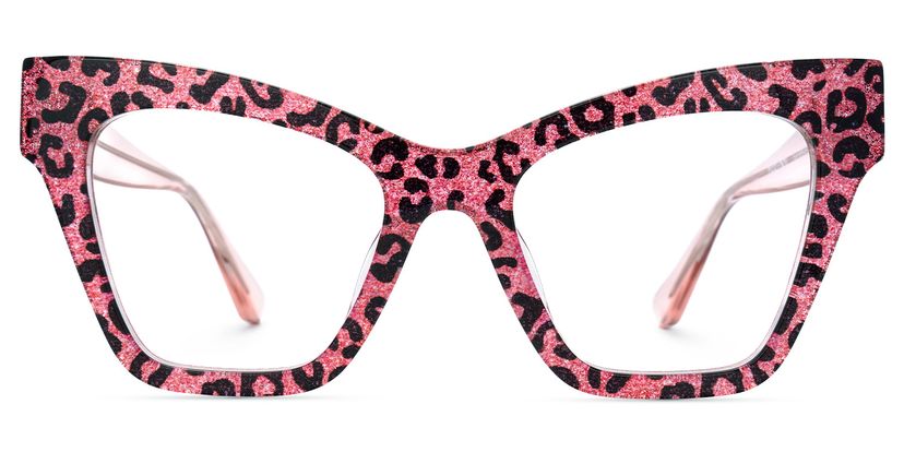 Ansyah Cateye Pink Leopard Glasses