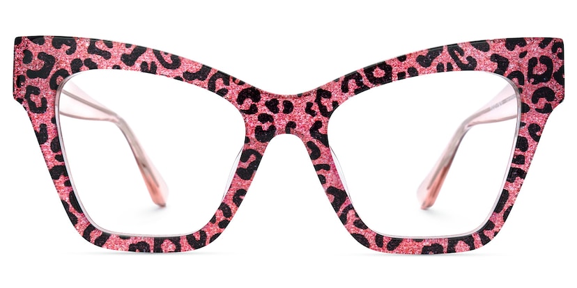 Ansyah Cateye Pink Leopard Glasses