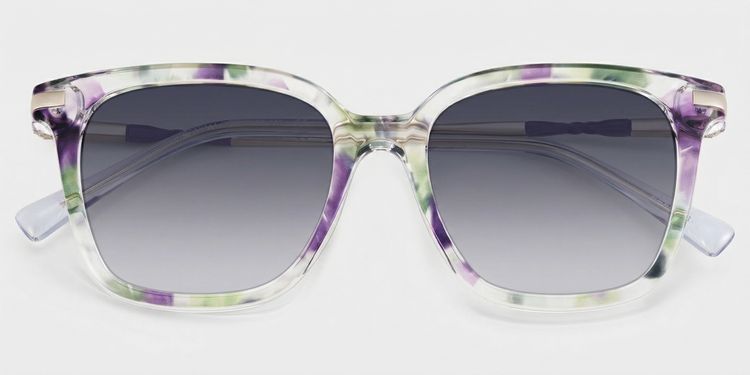 Jacqui Floral Square Glasses