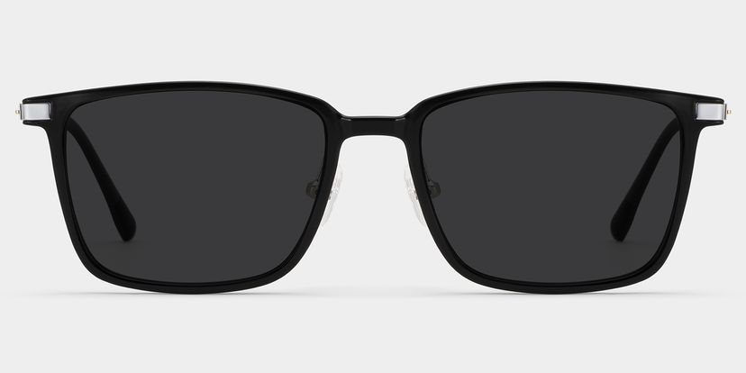 Ivonne Black Rectangle Sunglasses