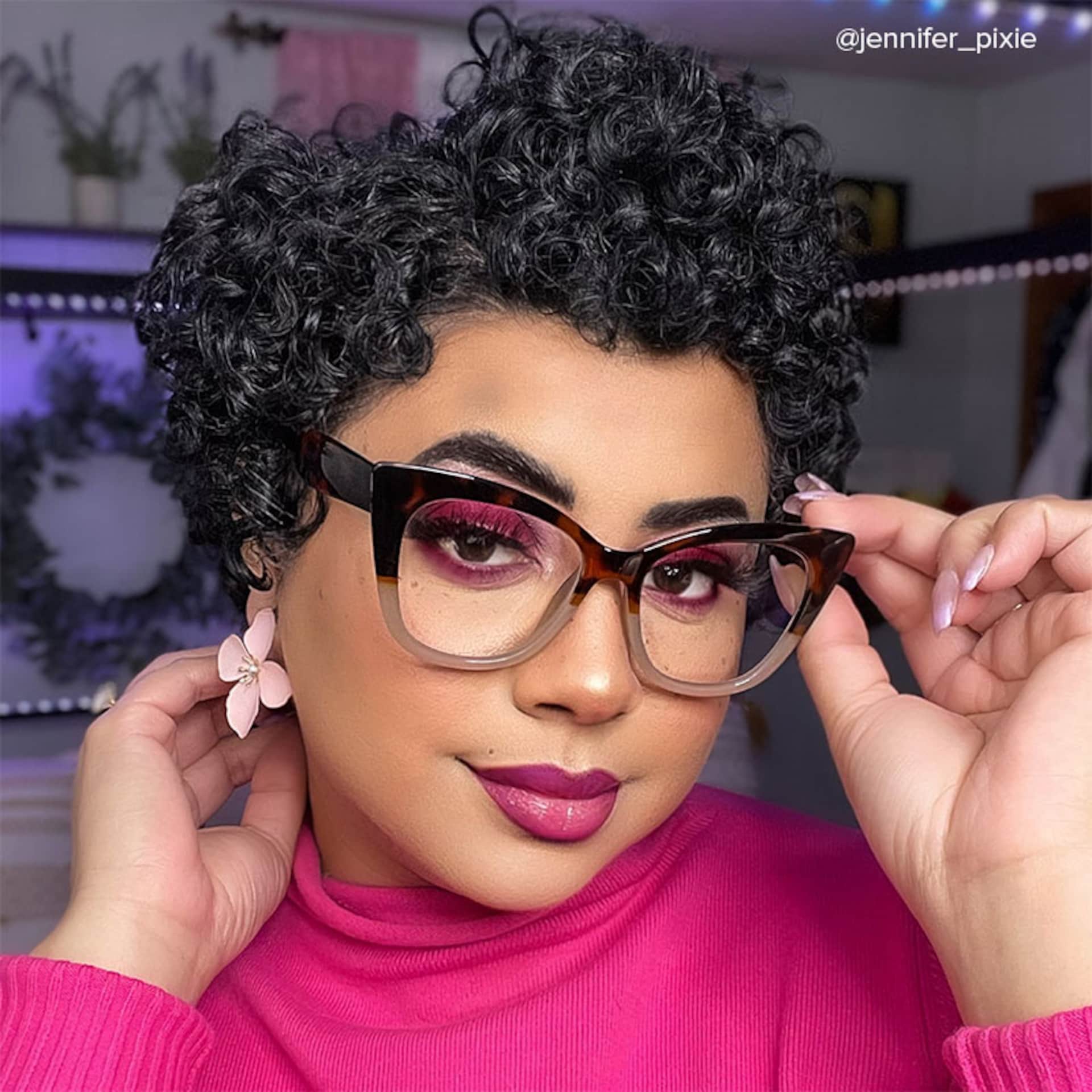 Royster Cateye Tawny Glasses | Zeelool Glasses4