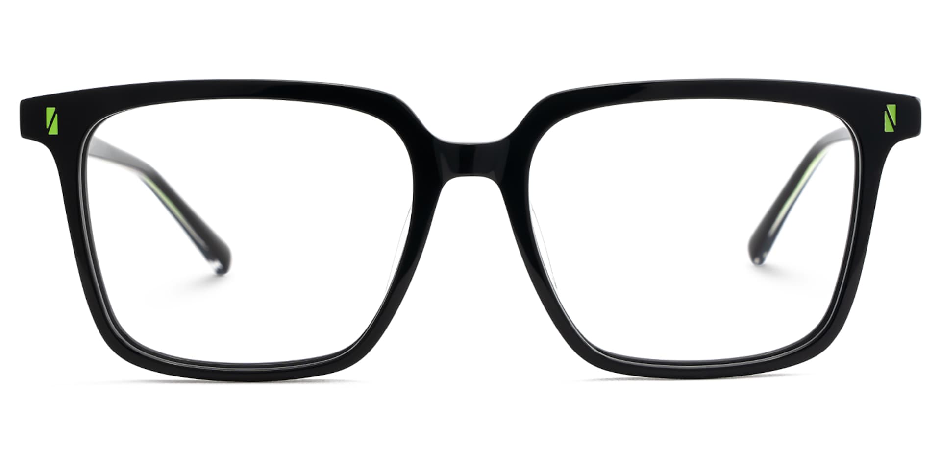 Delaine Acetate Black Frame Glasses with Rectangle Shape0