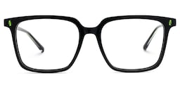 Delaine Rectangle Black Glasses0