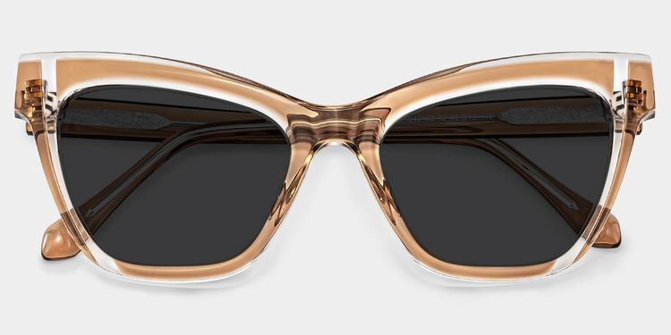 Saucie Cateye Brown Glasses