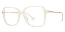 Monica Square White Glasses1