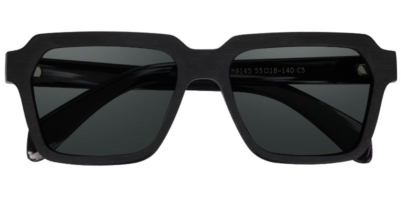 Richard Rectangle Sunglasses with Black Matte Frames1