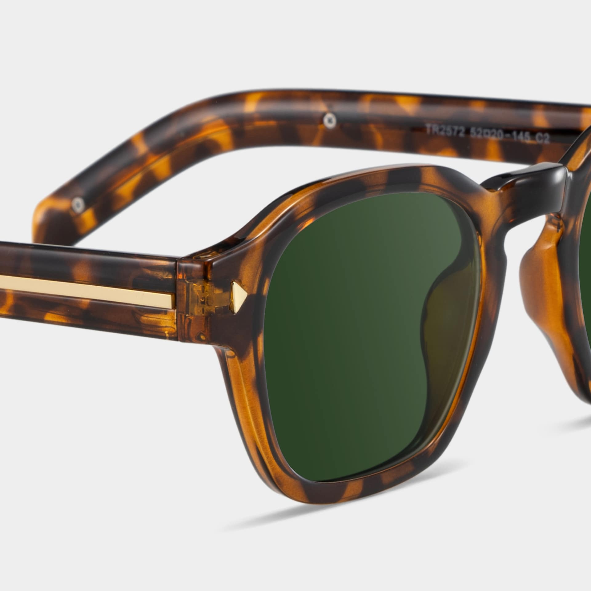 Leilani tortoise Frame Polarized Sunglasses with rectangle Style Online | ZEELOOL5