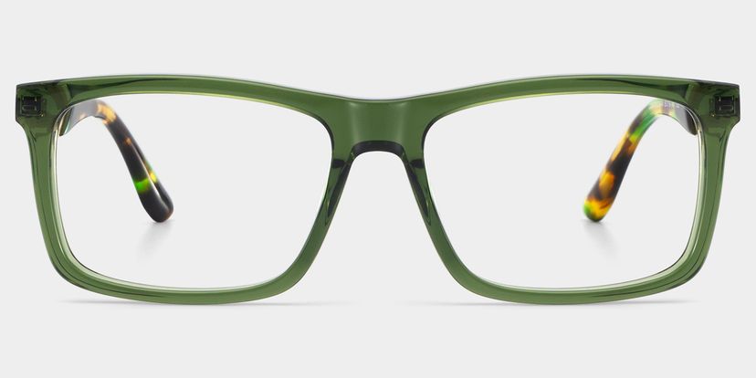 Morgan Rectangle Green Glasses