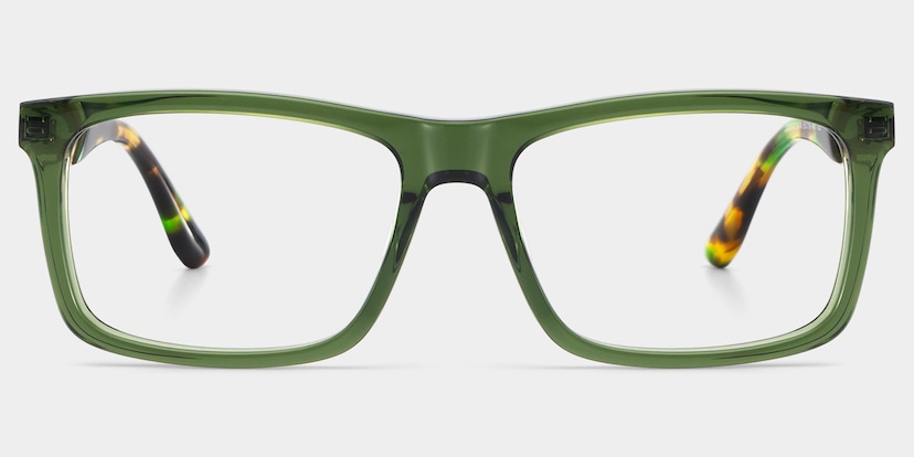 Morgan Rectangle Green Glasses