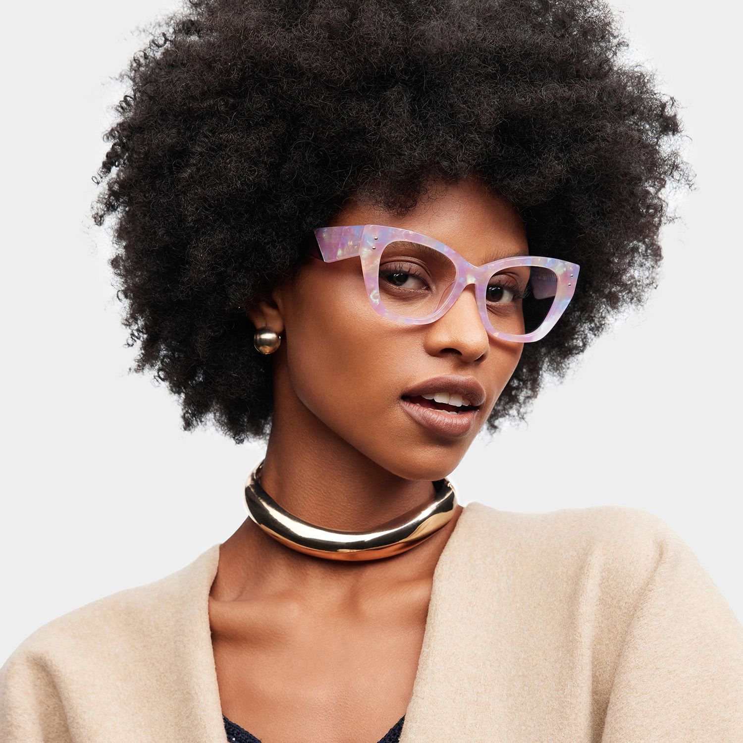 Skylar Purple Frame Glasses with Butterfly Frame Online | ZEELOOL1