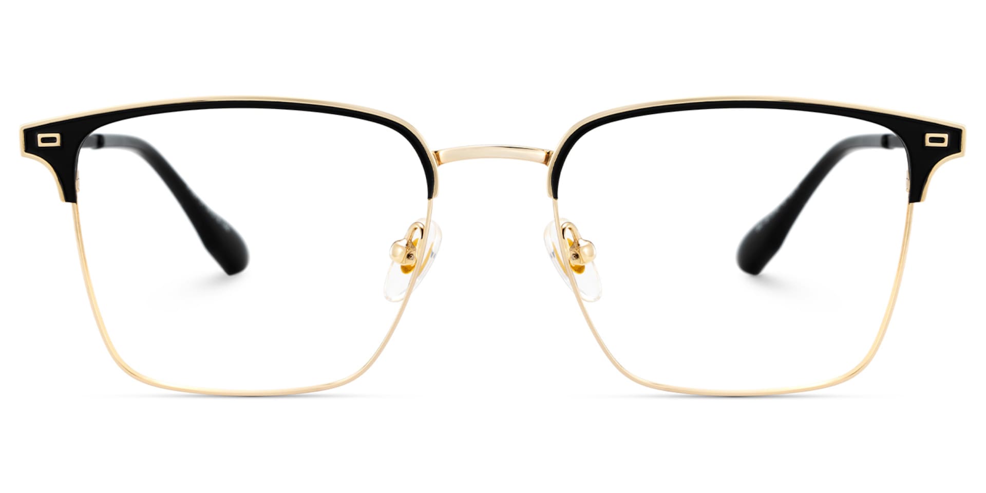 Dawson Black Rectangle Prescription Glasses | Zeelool1