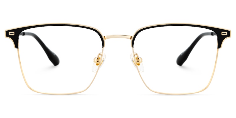 Dawson Browline Black Gold Glasses good-img