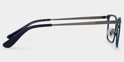 Alexander Rectangle Blue Glasses4