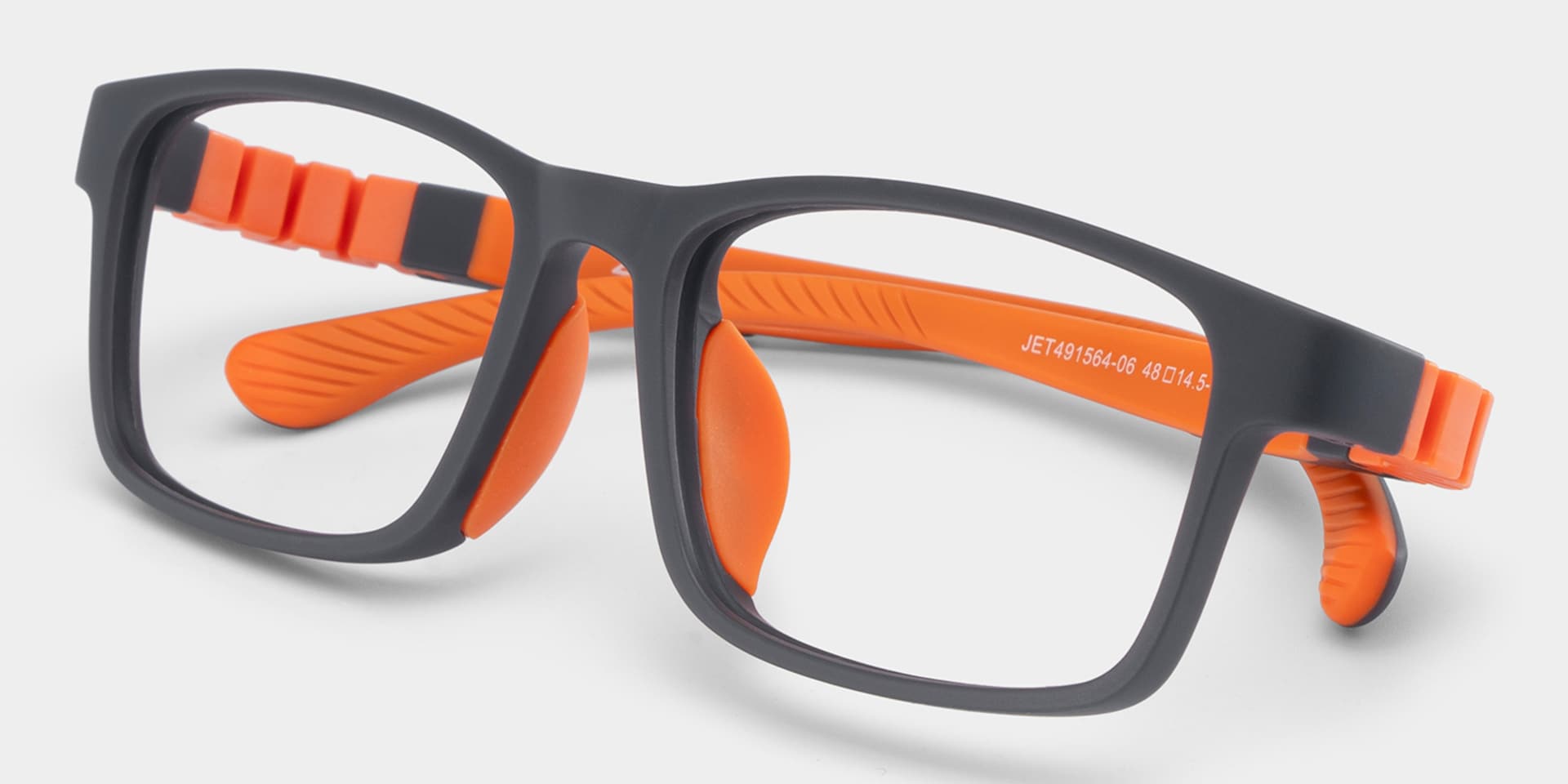 Kids Rectangle Black Amaker Frame Glasses | Zeelool1