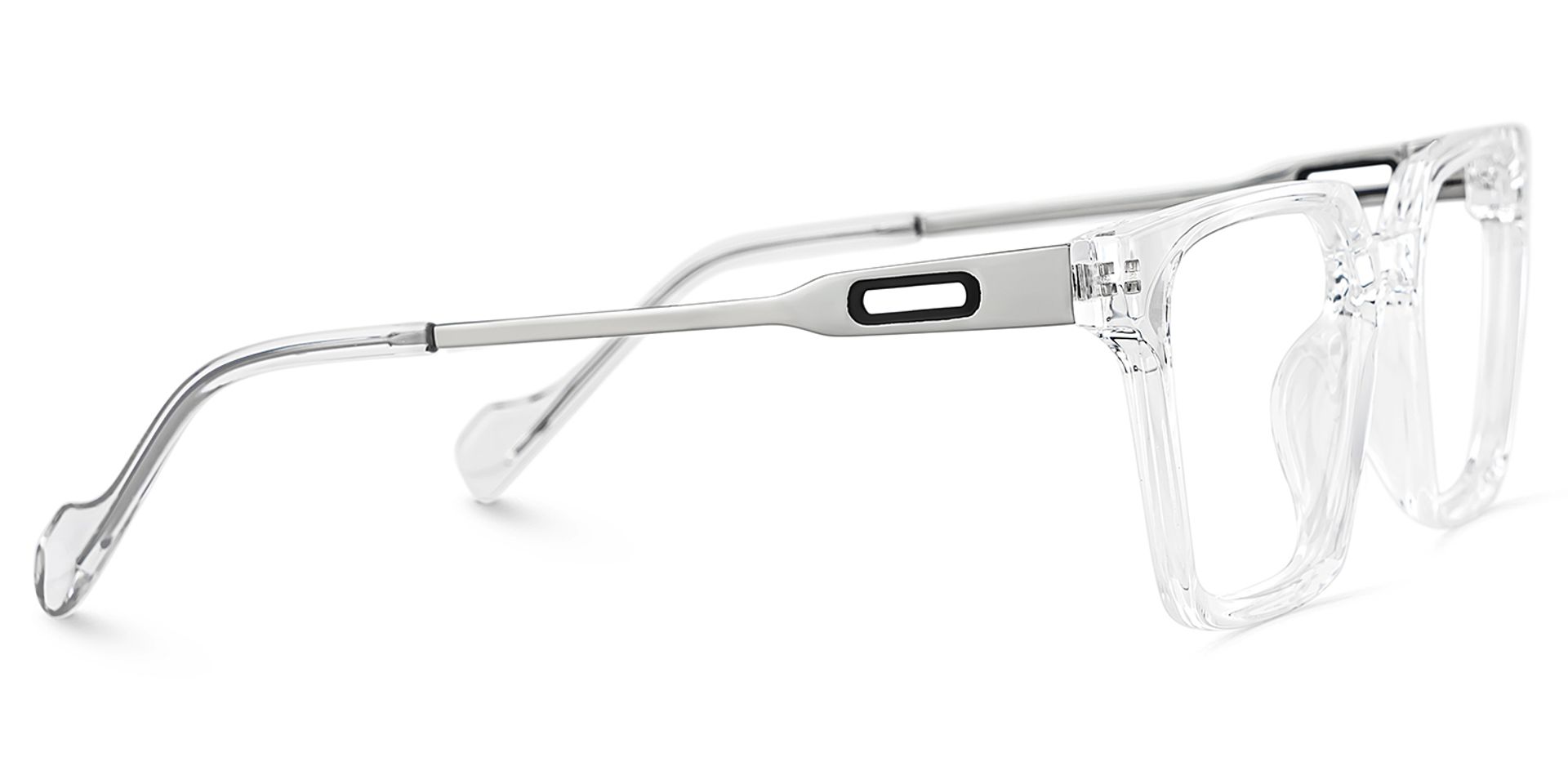 Mabel Eyeglasses in Square Clear Frame | Zeelool4